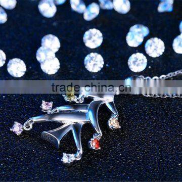 New Arrival Christmas Jewelry 925 Sterling Silver Christmas Tree Shape Pendant photo-3