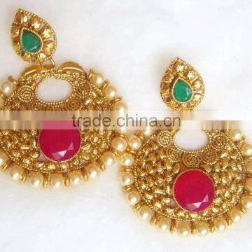 Gold Plated DANGLER Earrings photo-4