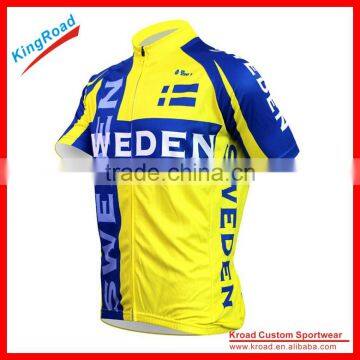 Professional Wholesalers of Cycling Clothing, Fluorescent Yellow Team Cycling Shirts photo-4