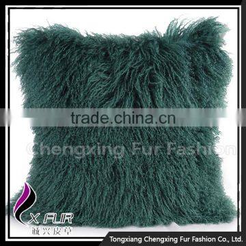 CX-D-04Q Wholesale Decorative Personalized Sheep Fur Cushion Cover photo-4