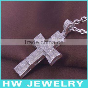 HWMCP1285 micro pave setting hip hop bling bling chain necklace