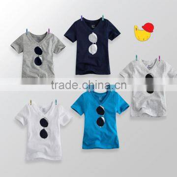 wholesale children's boutique baby clothing breathable cotton summer short sleeve cotton t-shirt