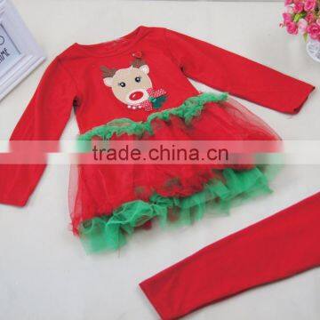 Christmas clothes set for baby and children,2pcs clothes set