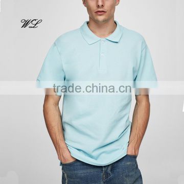 latest design men's polo shirt blue polo t-shirt custom men's clothing