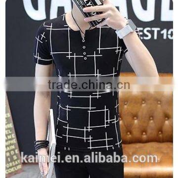 2017 OEM Anti-Wrinkle Unique Design Amazing Quality Hot-selling Best Choice Short Sleeve Casual Printed T-shirt Maufacture photo-3