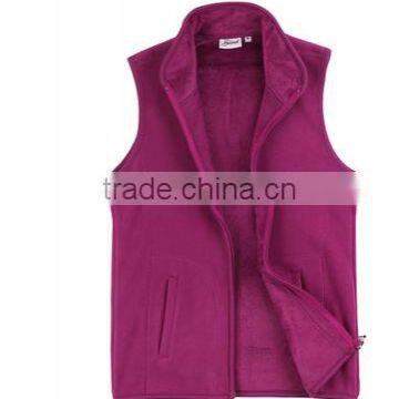 Hotting Selling Polar Fleece Vest Wholesale Collared Sweatshirt for Women KM0425 photo-3