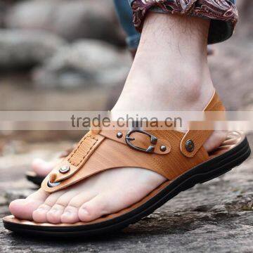 zm35292a summer men shoe wholesale men pu leather flip flop sandal