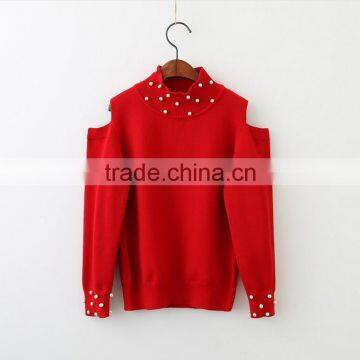 2-6 Years Wholesale 2017 New Fashion Winter Girls Knitted Sweater Long Sleeve Shoulderless Pullover Girls Sweaters photo-5