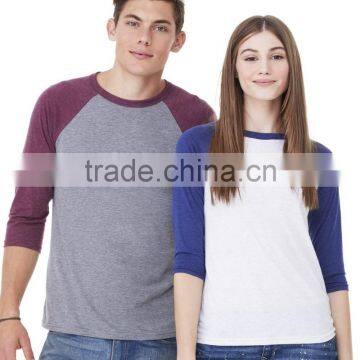Custom 100% Cotton Baseball Tee Shirts photo-3