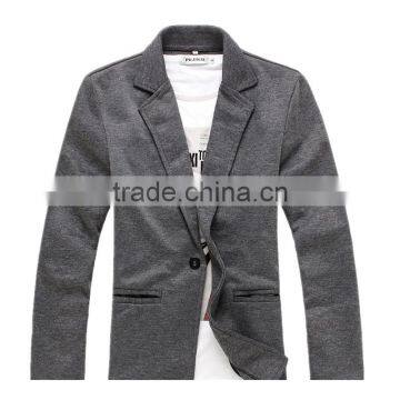 Latest Hot Sale England Style Fashion One Button Design Slim Men Jersey Casual Blazer photo-2