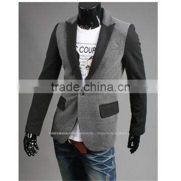 Fashion Korea Style Spring Casual One Button Slim Tuxedo Blazer photo-2