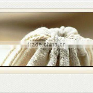 Wholesale Jute Cotton Small Drawstring Bags photo-3
