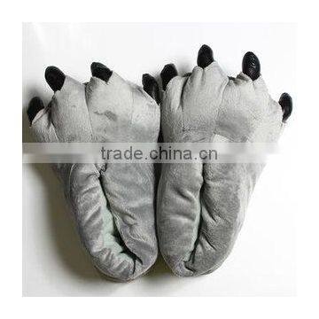 Kids Men Women Animal Monster Feet Slippers Claw Paw Plush Shoes photo-2