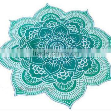 Beach Throw Blanket Yoga Mat Towel Bohemian Round Tapestry Shawl Travel Rug photo-4