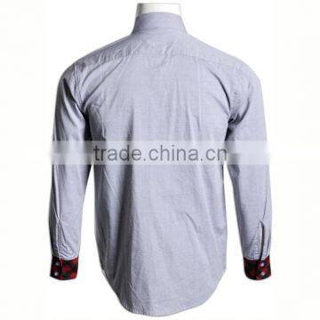 BSCI/SA8000 Executive Solid Latest Shirt Designs for Men Casual Shirt Men's Dress Shirt photo-5