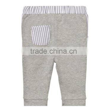 Boy Brushed Grey Melange Boys Wear Cotton Pants Tight Sport Pants photo-2
