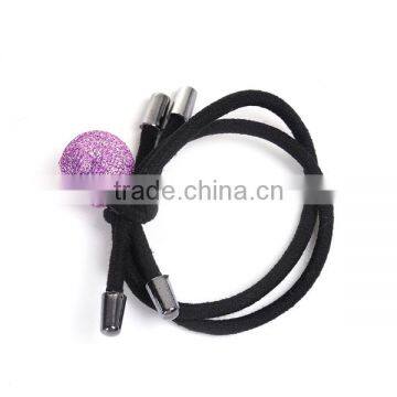 Plastic Hair Ties Ball Purple photo-2
