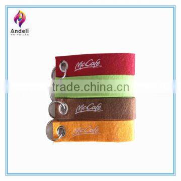 The Jubilee Felt Keychain In Multicolor With Metal Split Key Ring photo-3