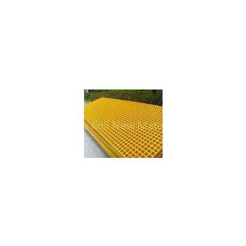 Yellow Strong FRP Pultruded Grating Fiberglass Bearing Floor Grating