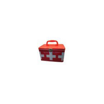 tin Medicine storage box,tin Medicine box,Medicine tin case,tin first aid box,tin first aid case