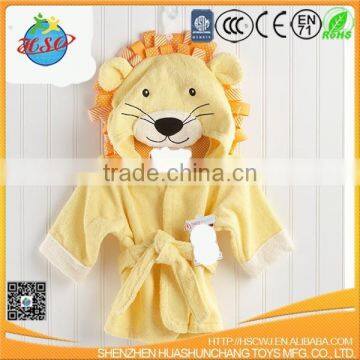 hot selling towel baby lion bathrobe for babies