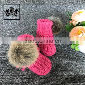 New Arrival Winter Children'S Knitting Crocheted Booties Baby Shoes