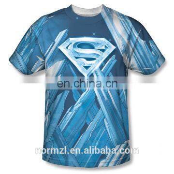 100% Polyester OEM custom high quality full sublimation t-shirt wholesale