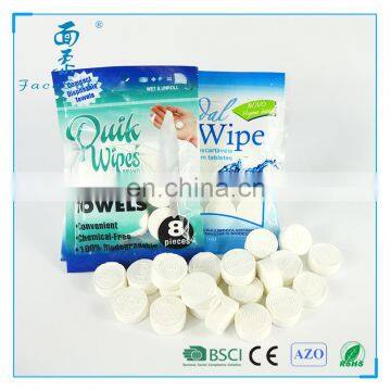 Magic coin facial tissue/Compressed tablet Napkin /supper magic tissue /Magic Tablet Tissue/magic tissue with water