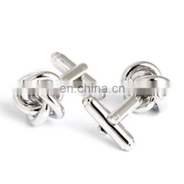 Metal Knot Cufflinks Gold Cuff Link photo-4