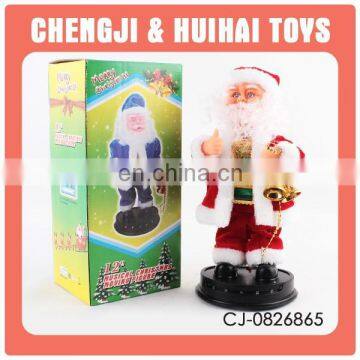 12 inch b/o chrismas with light wholesale santa claus