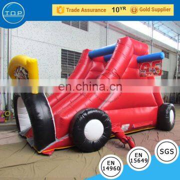 China factory bouncy castle fire truck inflatable bounce house with high quality