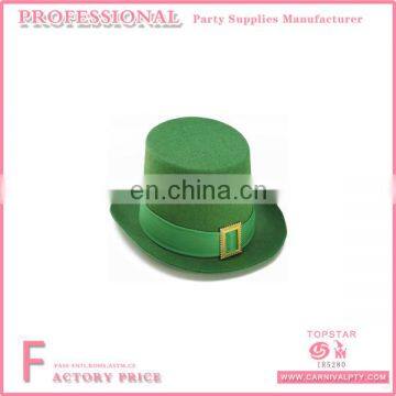 Hot Sale Green non-woven Custom Hats Funny Irish Top Hats for Party Decoration