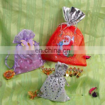 christmas decoration supplies gift candy packing organza bag