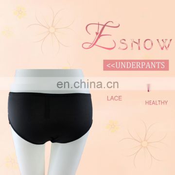 ES12 Alibaba Supplier Hot Sales Women Lady Bow Sexy Black Underwear Lingerie Plus Size Underpants