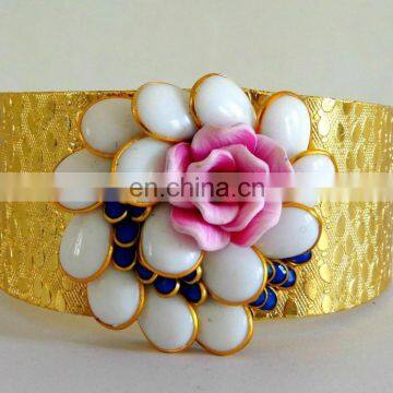 Wholesale pachi cuff bracelet - indo western style pearl cuff bracelet - party wear pachhi cuff bracelet 2015