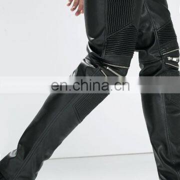 Moter Biker Leather Pants - Men Leather Pants - Sheep Leather Pants - pu Women Leather Pants -ladies Pu Leather Pants photo-4
