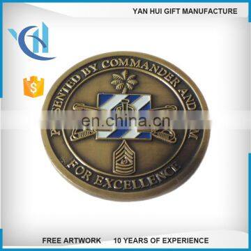 Promotional US Cheap Personalized Souvenir 2d Custom Engraved Marnine Corps Air Force Navy Military Army Challenge Coin photo-6