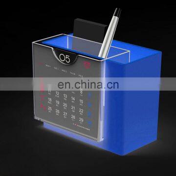 Colorful marker pen holder with calendar