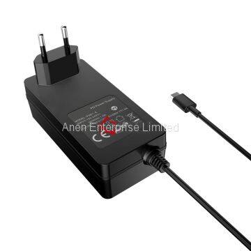 65W AC Adapter with EU Plug,GS,CE, UL approval, VI Efficiency, 24V1A 12V2A 12V1.5A 24V0.8A Power Adapter