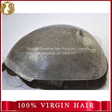 Super Thin Skin Wholesale Human Hair Men Toupee