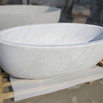 Carrara White Marble Bathtub, Italy Carrara Marble Bathroom Tubs