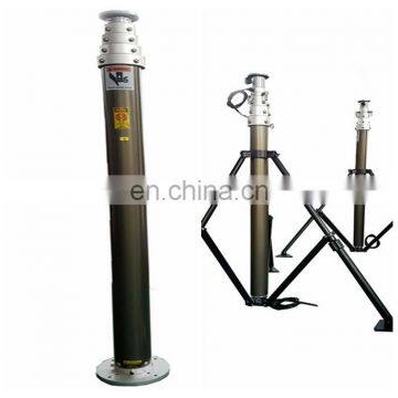20ft Pneumatic Telescopic Mast Evaluation Lifting Rising Tower Heavy Payload Mast