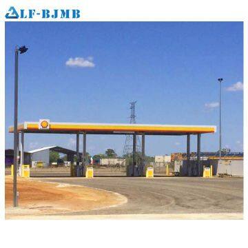 Special Design Anti-Wind Steel Structure Space Frame Gas Petrol Station Canopy