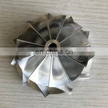 HX40 66.65/84.00mm 11+0 performance design Turbocharger Billet/milling/Aluminum 2618 compressor wheel for racing