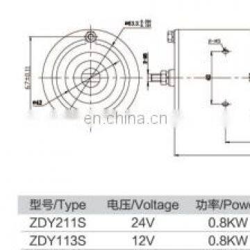 24Volt 800W PMDC Motor Permanent Magnet Motors photo-5