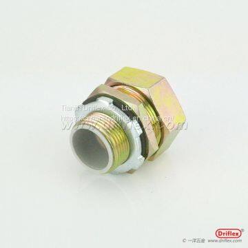 M20*1.5 COLOR ZINC GALVANIZED STEEL STRAIGHT CONDUIT CONNECTOR CNC MACHINED