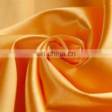 Good Quality 100% Polyester Smooth Feeling 75d*75d Plain Woven Soft Shiny Satin Fabric for Dress photo-2