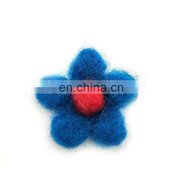 Factory Handmade 1 1/2'' Felt Flowers for Sale