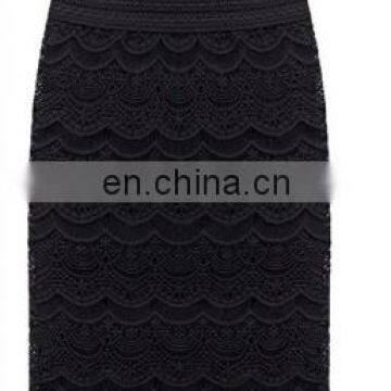 Ladies Lace Latest Pencil A- Line Skirt for Women Spring Summer 2020 photo-5