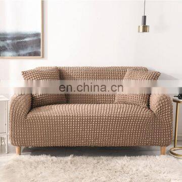 Wholesale New Design Household Decoration Protect Elastic Counch Cover Stretch Seersucker Material Universal Sofa Cover photo-3